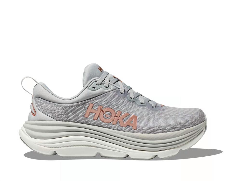 NEW HOKA women's gaviota 5 shoe in harbor mist / rose gold